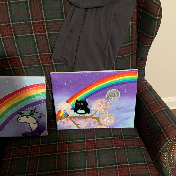 2 unique paintings - Picture 2 of 2